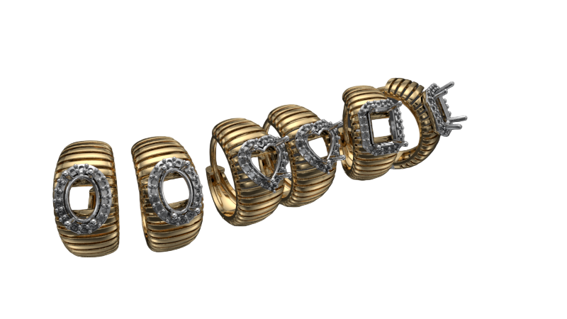 Orecchini Tendenza Tubogas