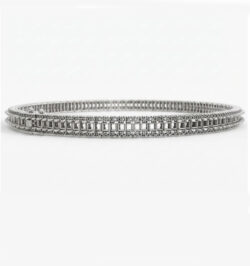 Bracciale tennis 3 fili taglio carré