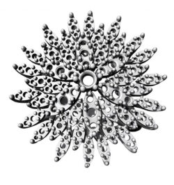 Anello Toppa Fiore finte navette
