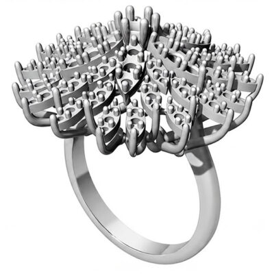 Anello Toppa Fiore finte navette