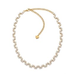 COLLANA TENNIS SCOMPOSTO IN ACCIAIO INOX